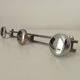 Vintage chrome wall coat rack from the 70s