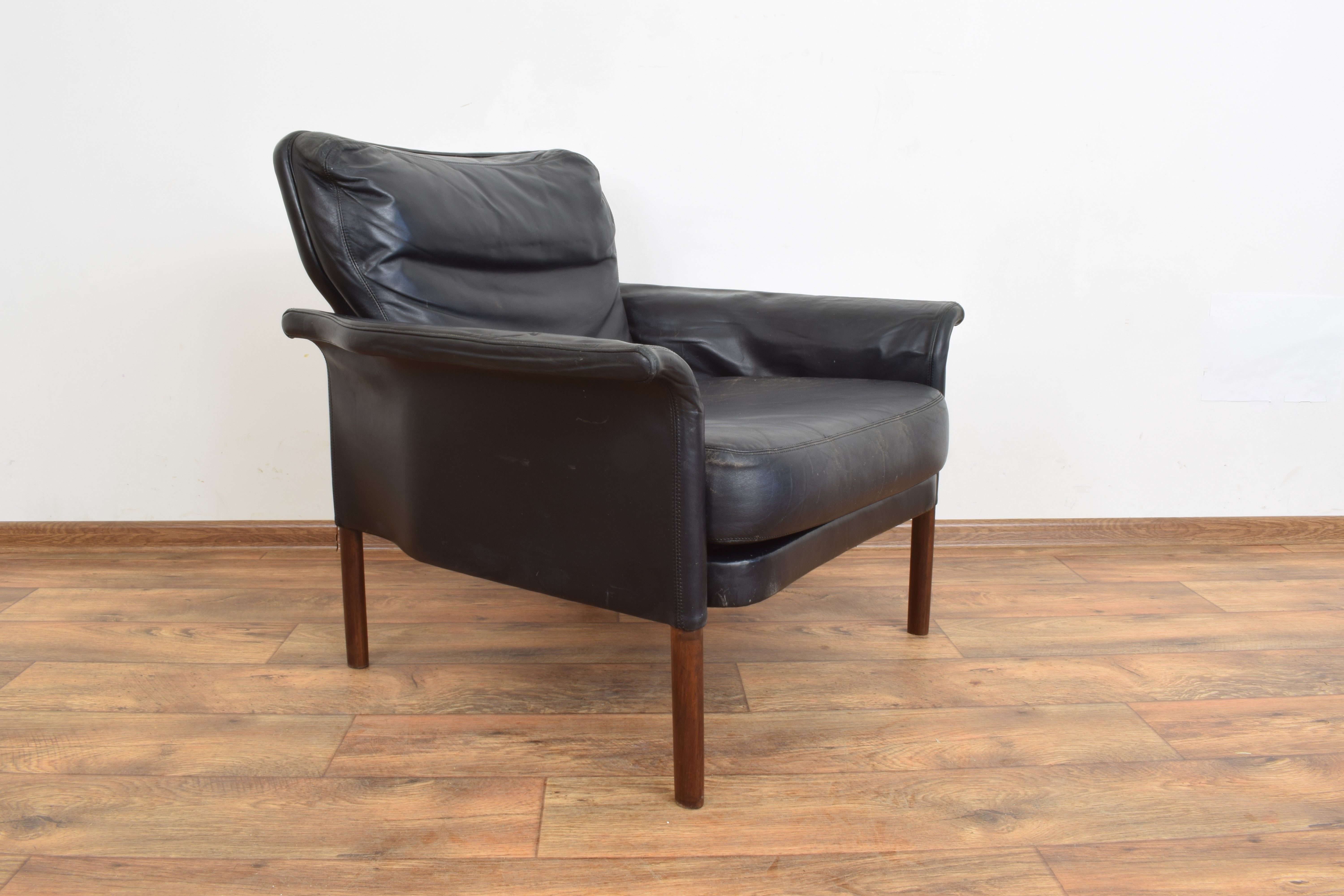 Danish Teak & Leather Armchair