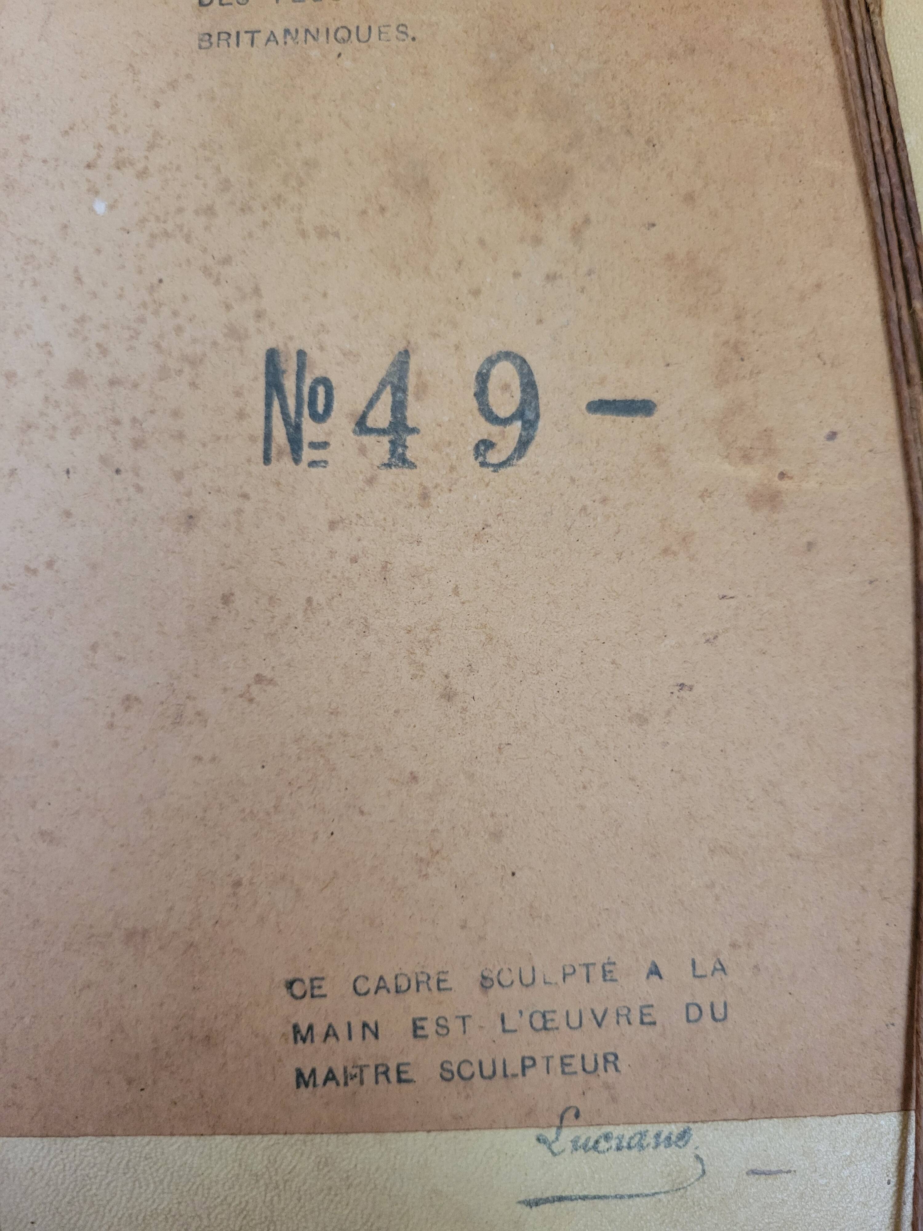 Luciano cadre en bois sculpté