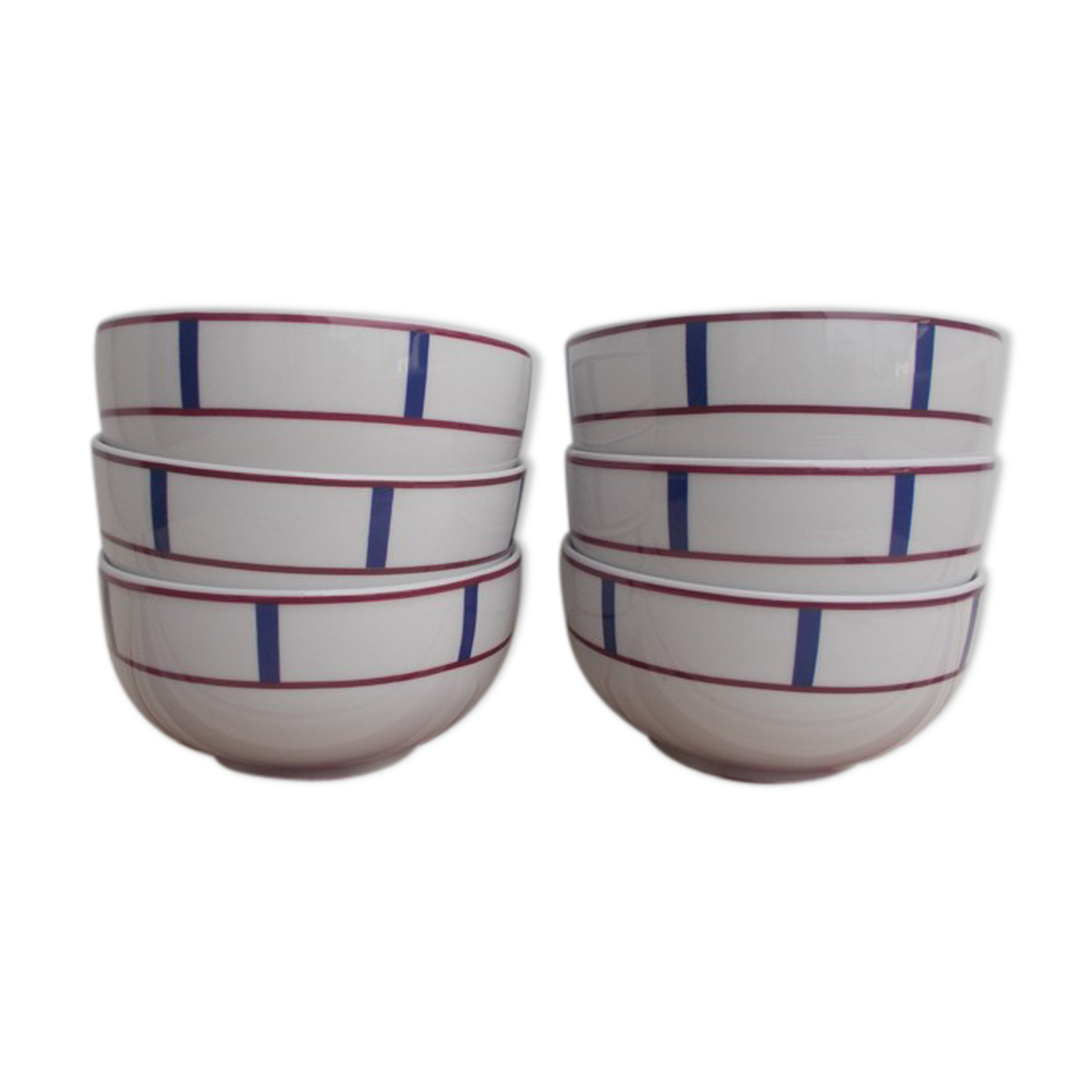 Basque decoration porcelain bowls
