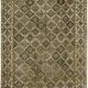 Handmade turkish decorative 1980s 300 cm x 398 cm beige wool carpet