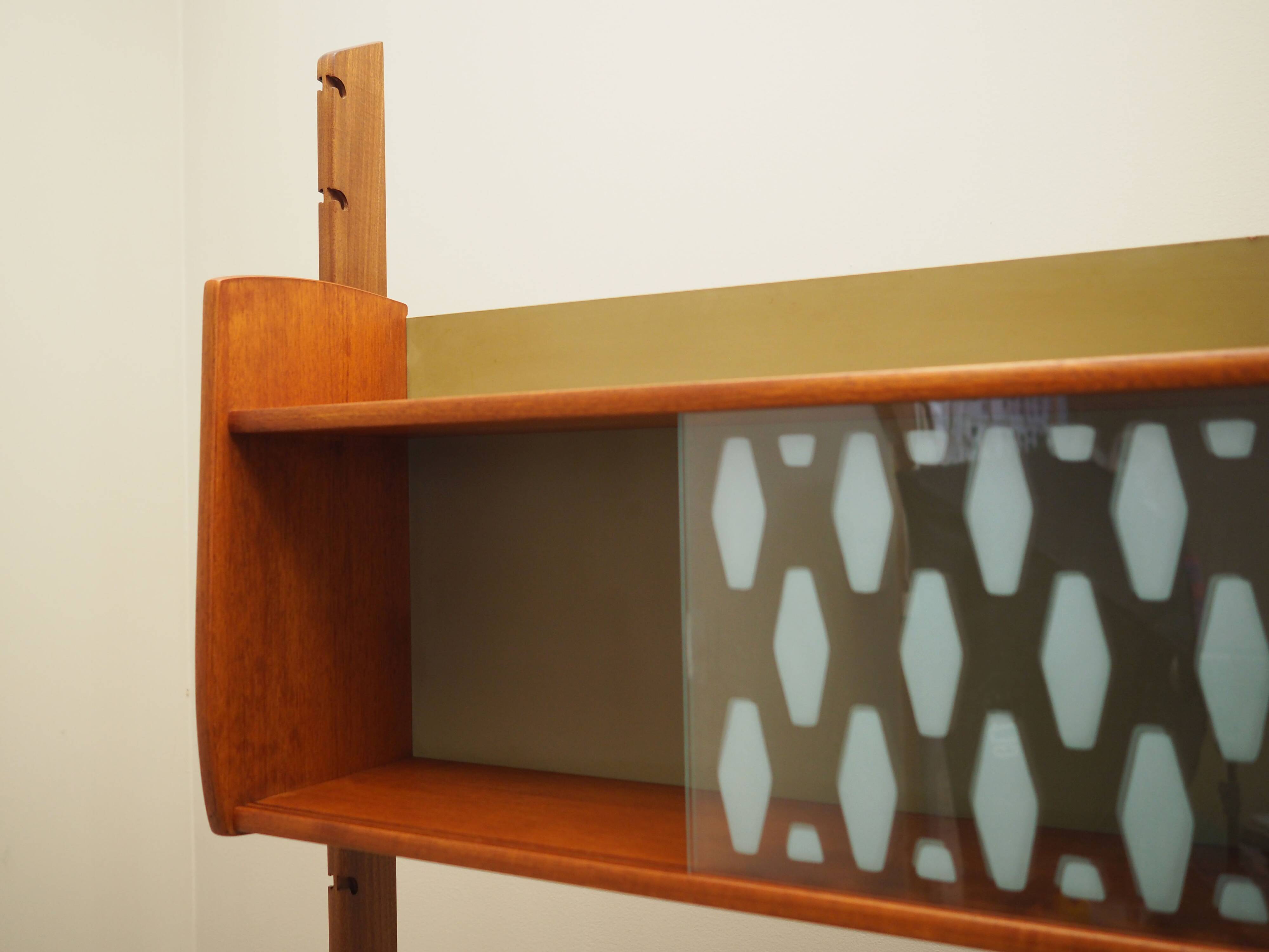 Teak system bookcase, Norwegian design, 1960s, production: Blindheim Mobelf