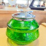Glass sugar bowl with lid