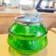Glass sugar bowl with lid