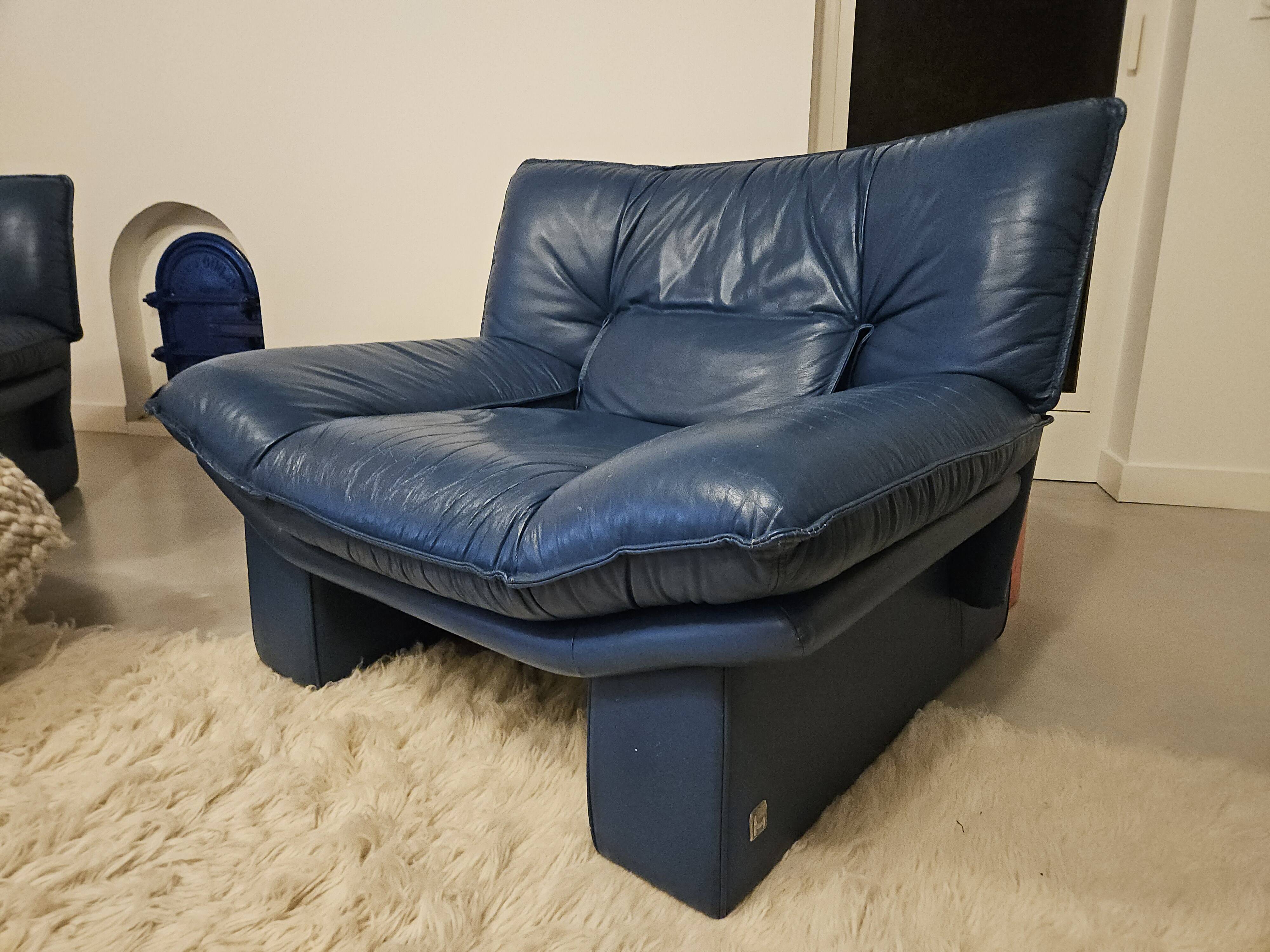 Paire de fauteuils, Nicoletti Salotti, 1980, Italie