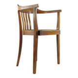 Antique Art Nouveau oak armchair, Austria or Germany circa 1910