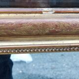 Ancien miroir doré Louis Philippe
