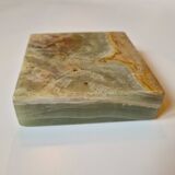 Green onyx ashtray catchall, Italian vintage 1960s