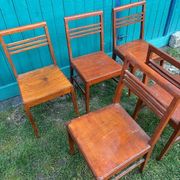Série de 5 chaises René Gabriel en bois
