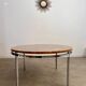 Old Italian design marble effect resin coffee table from the 70s