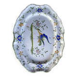 Large decorative earthenware dish