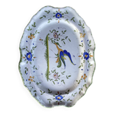 Large decorative earthenware dish