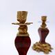 Pair of Napoleon III style gilt bronze Candle Holders
