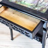 Antique Side Table with Ceramic Top, 1890s