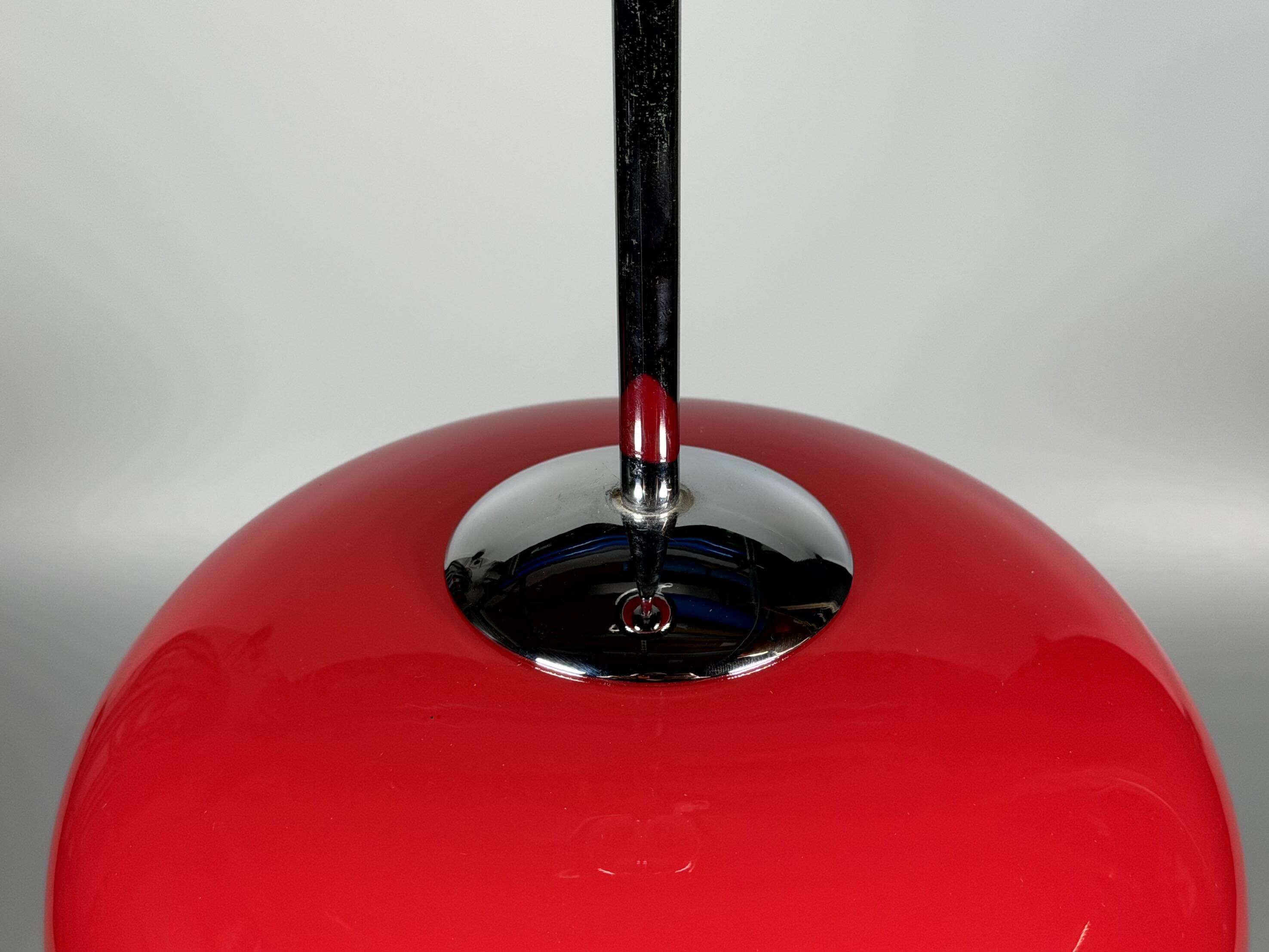 1960s 1970s Pendant Light Glass Ceiling Lamp Space Age Design