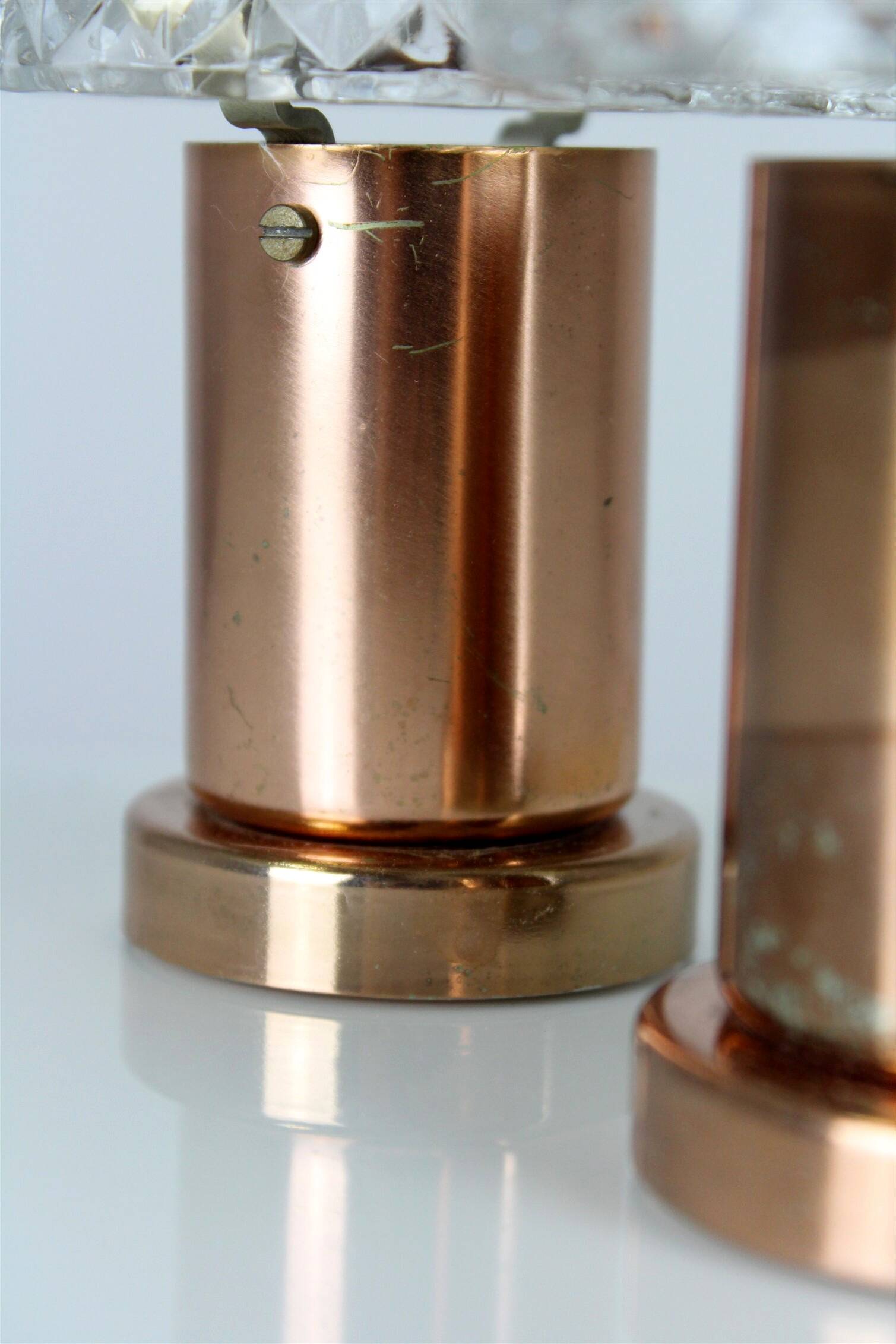 Copper Table Lamps from Kamenicky Senov, 1970s, Set of 2