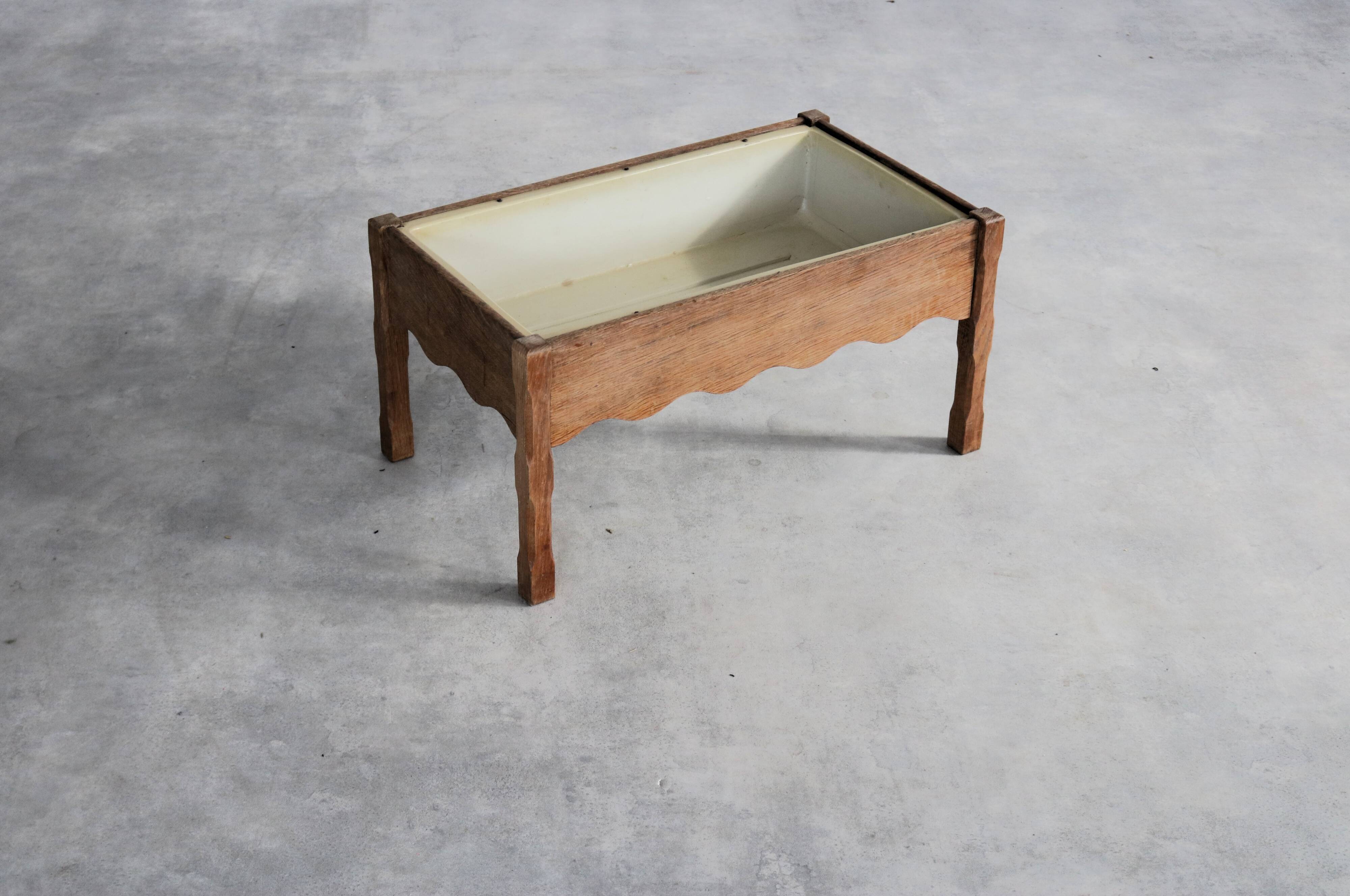 Brutalist planter | plant stand | 1960s | Danish