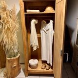 Parisian wardrobe in raw wood
