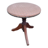 Stool with fabric seat