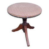 Stool with fabric seat