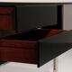 Stunning Willy Rizzo bar / sideboard in black & stainless steel, Italy 1969