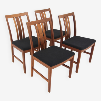 Set de 4 chaises scandinave en teck, Suède, 1960