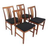 Set of 4 Scandinavian teak chairs, Sweden, 1960