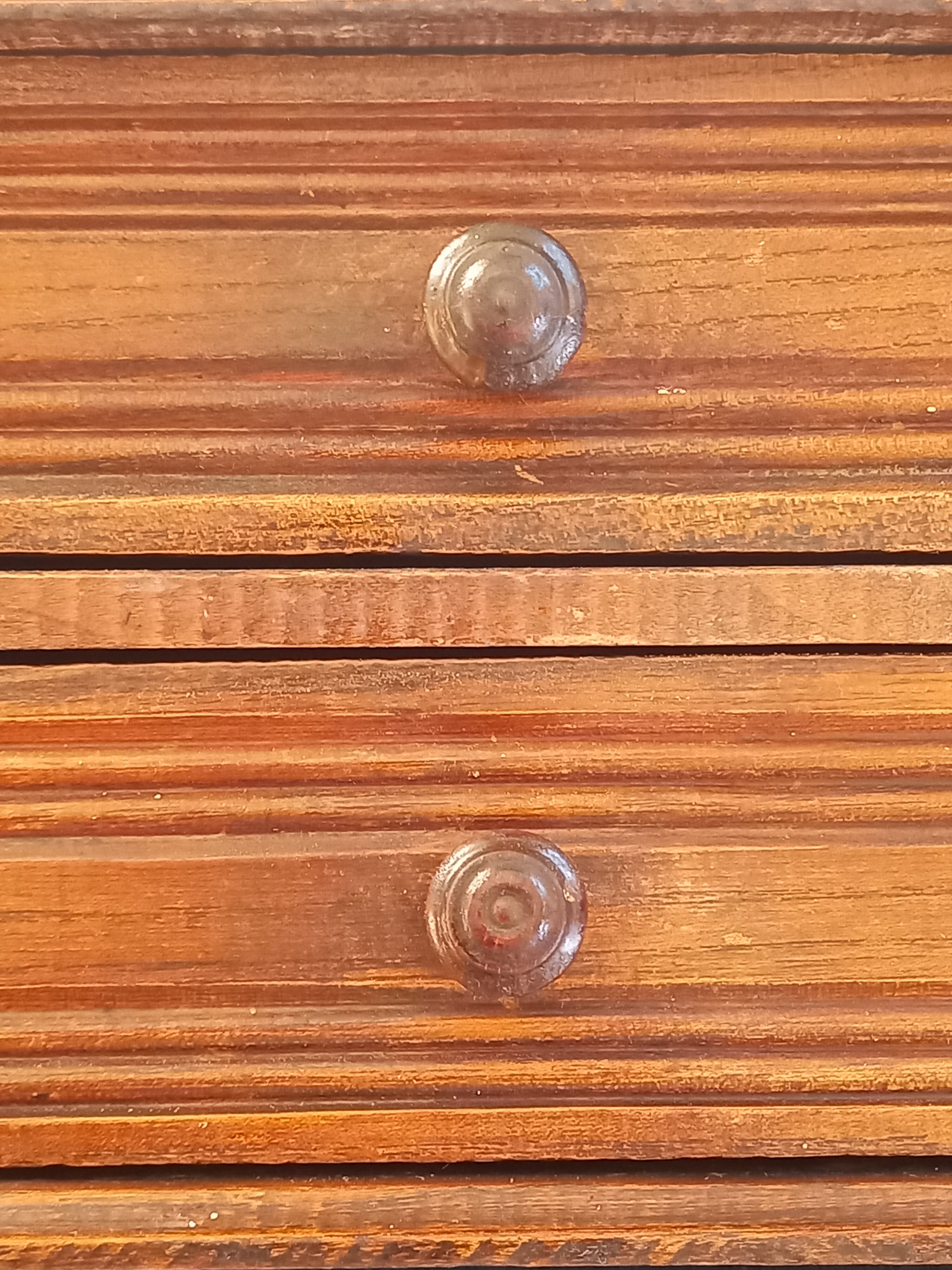 Art deco wall cabinet with mirror and two drawers