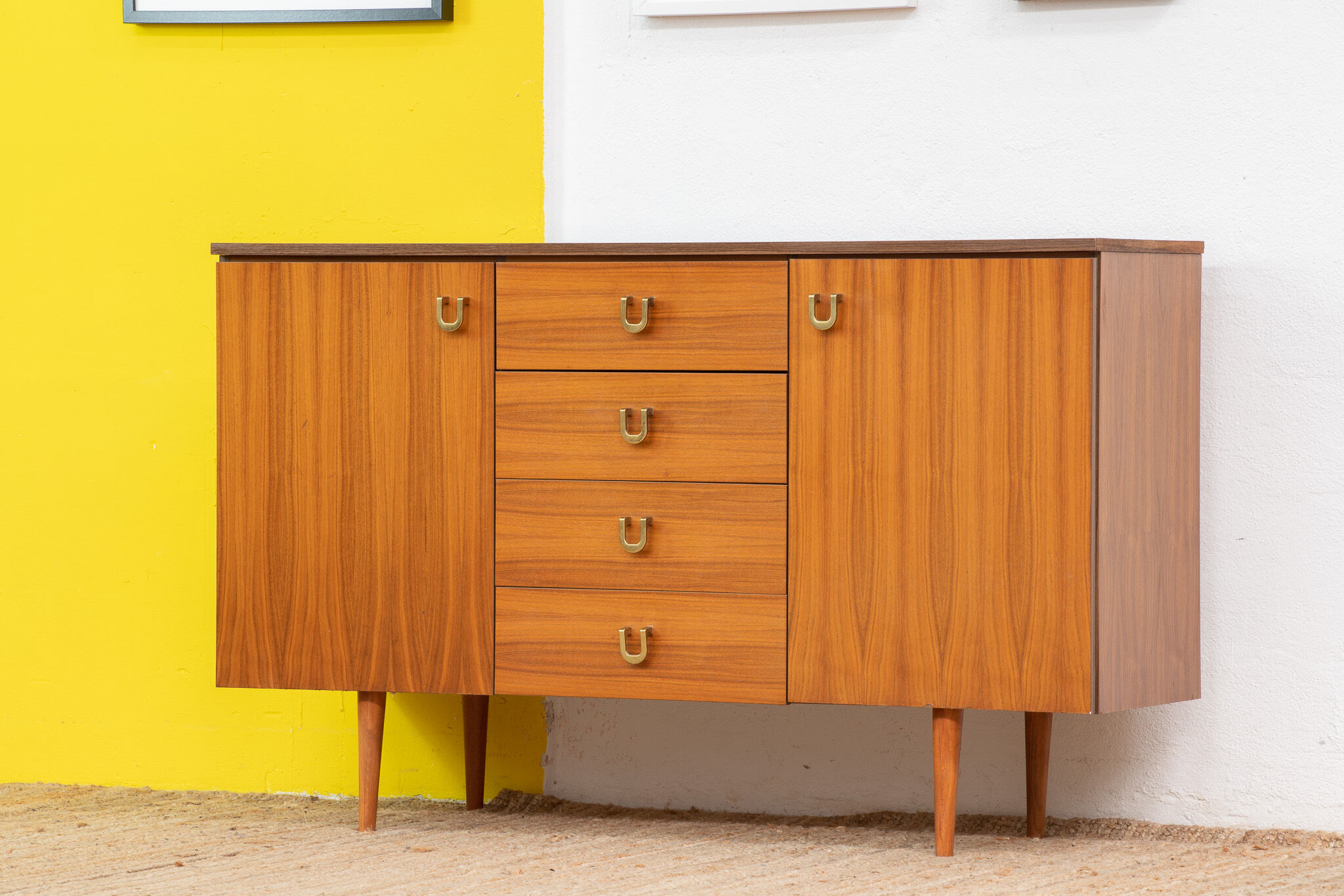 Vintage Scandinavian Sideboard – 130 cm