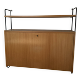 wall shelf unit secretary desk by Ernst Dieter Hilker for Omnia, 60s