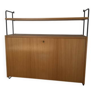 wall shelf unit secretary desk by Ernst Dieter Hilker for Omnia, 60s