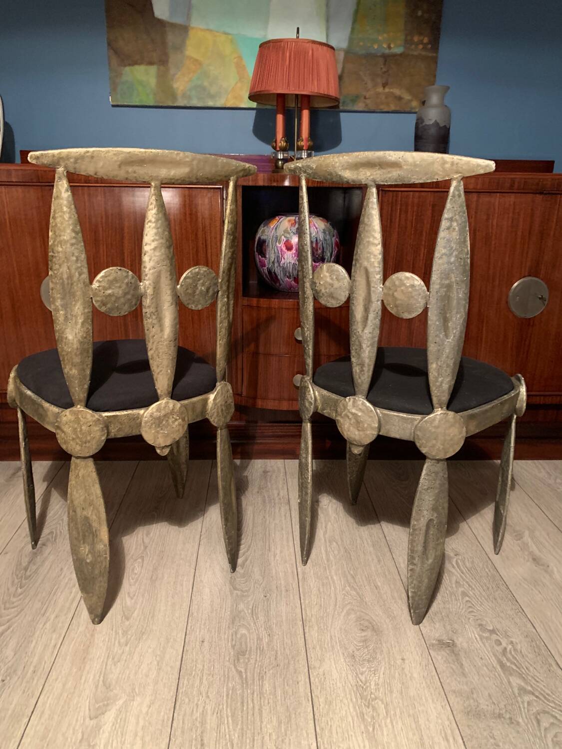 Paire de chaises barbare