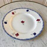 Plat rond digoin sarreguemines modèle "mary lou" années 40