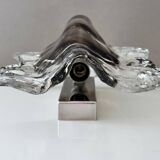 Ice Glass Wall Lights by J.T. Kalmar – Vintage Wall Lamps from the 1960s