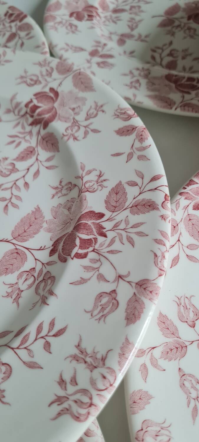 Service of 6 English earthenware plates