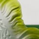 Vintage green frosted glass tulip wall light