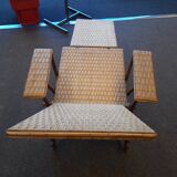 Wicker chaise longue circa 1900