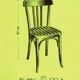 6 Fischel bistro chairs no. 409, circa 1935, wooden seat, not Thonet.