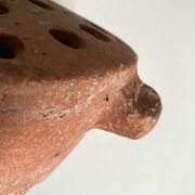 Terracotta farm vase pique flower XXL Folk Art 19th