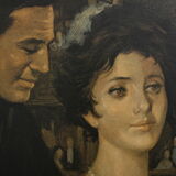 Reproduction of old canvas