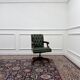 Chaise de bureau Chesterfield verte en anglais