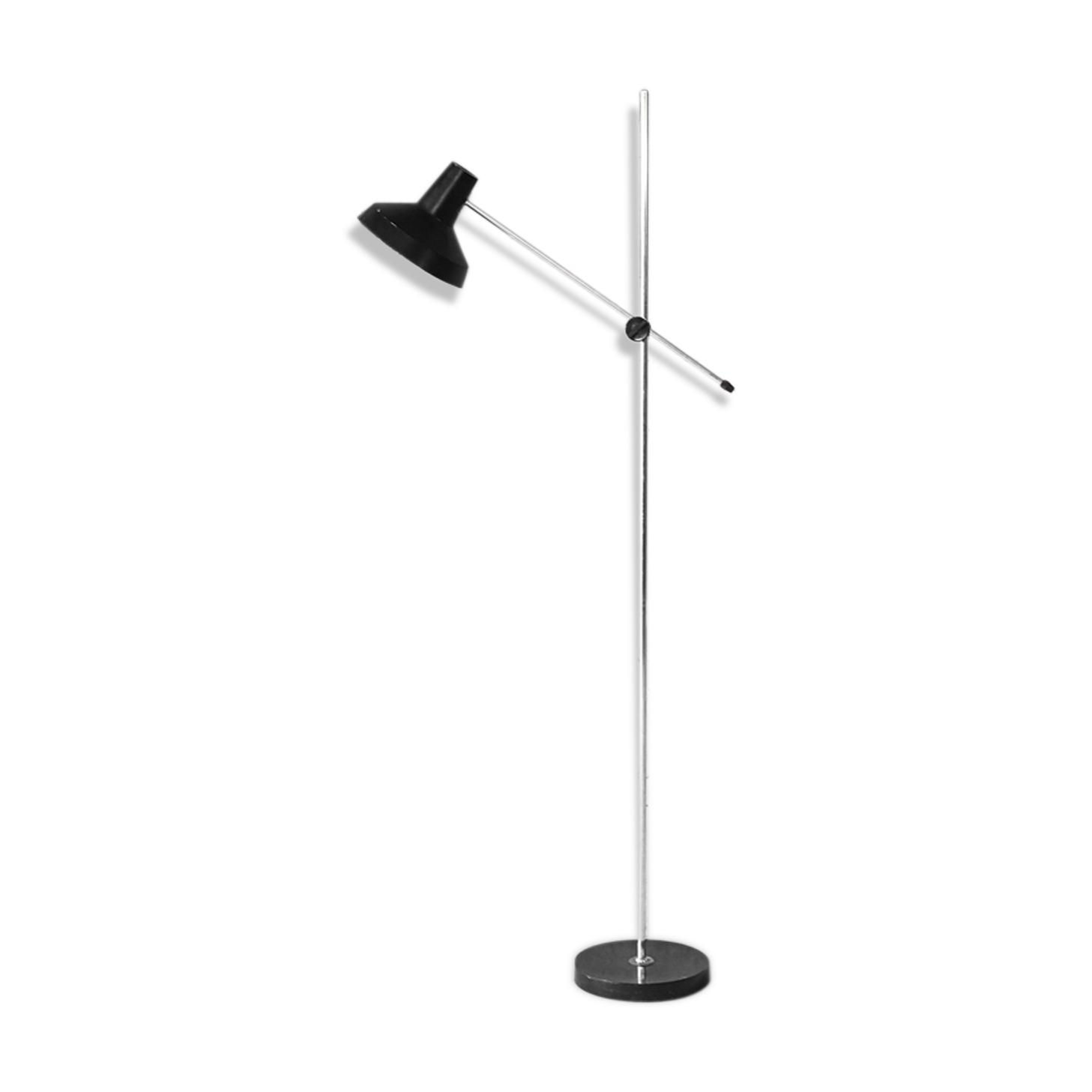 Chrome floor lamp vintage Scandinavian - 1960