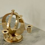 Candélabre suédois en laiton par Arthur Pe Kolbäck