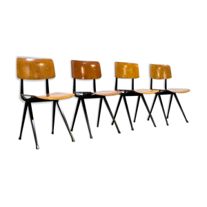Chaises d'école industrielle
