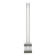 Floor lamp model "Chicago Tribune" in grey and silver enamelled metal, with