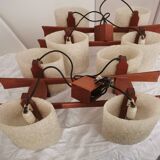 Pair of vintage Scandinavian pendant lights