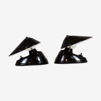 Bakelite bauhaus table lamps from esc, 1940s, set of 2