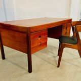 Vintage retro Danish mid-century rosewood desk by Christian Linneberg 1960s