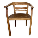 Vintage beech armchair