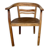Vintage beech armchair